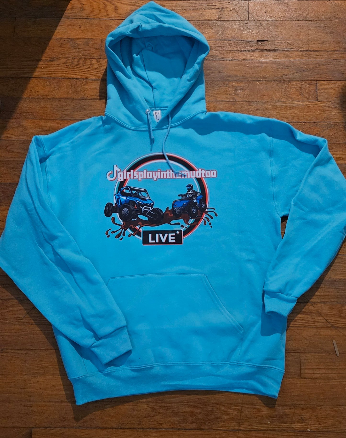 Girls play in the mud too hoodie